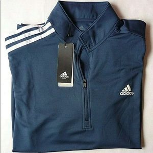 Adidas 3-Stripe Long Sleeve 1/4-Zip Pullover